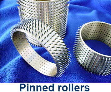 Pinned rollers